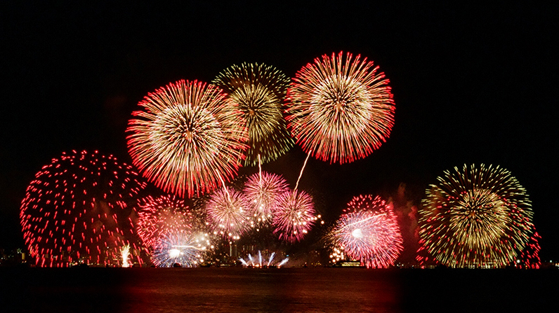 營(yíng)口市鲅魚(yú)圈觀(guān)景臺(tái)焰火表演